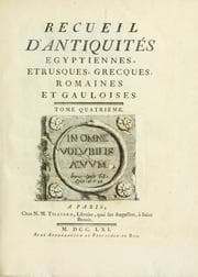 Tapa de Recueil d'antiquités egyptiennes, etrusques, grecques et romaines