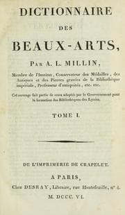 Tapa de Dictionnaire des beaux-arts