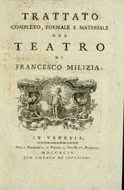 Tapa de Trattato completo, formale e materiale del teatro