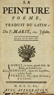 Tapa de La peinture