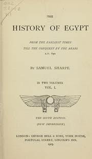 Tapa de The history of Egypt