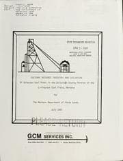 Tapa de Cultural resource inventory and evaluation of selected coal mines in the Gallatin County portion of the Livingston Coal Field, Montana for the Montana Department of State Lands