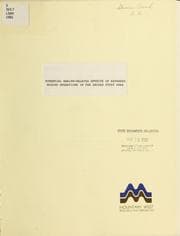 Tapa de Potential health-related effects of expanded mining operations in the Decker study area