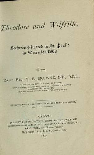 Tapa de Theodore and Wilfrith