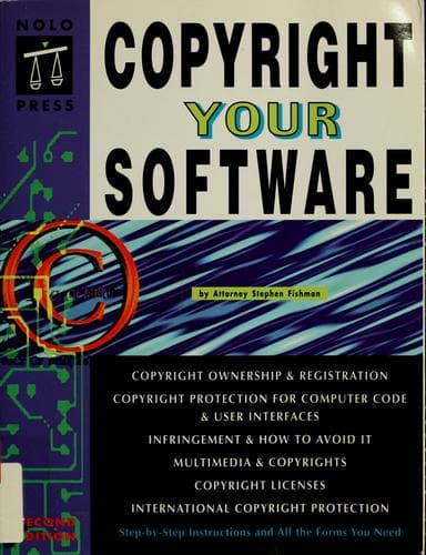 Tapa de Copyright your software