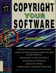 Tapa de Copyright your software