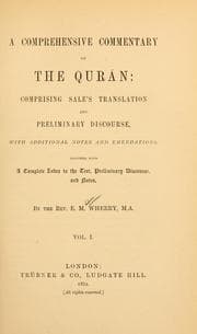 Tapa de A comprehensive commentary on the Qurán
