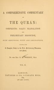 Tapa de A comprehensive commentary on the Qurán