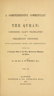 Tapa de A comprehensive commentary on the Qurán
