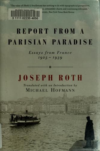 Tapa de Report from a Parisian paradise
