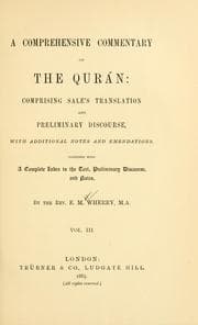 Tapa de A comprehensive commentary on the Qurán