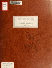 Tapa de Park plaza urban renewal project: final project report, supporting documentation, July 1971