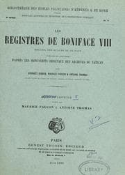 Tapa de Les registres de Boniface VIII
