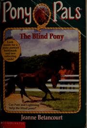 Tapa de The blind pony