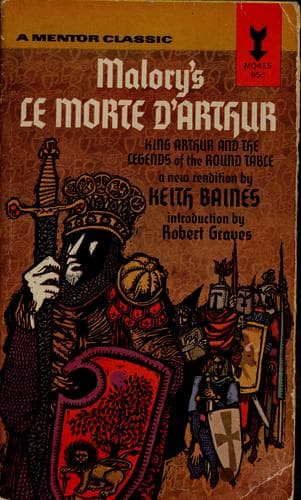Tapa de Malory's Le Morte D'Arthur