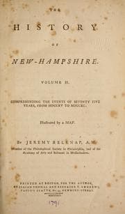 Tapa de The history of New-Hampshire