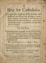 Tapa de A key for Catholicks, to open the jugling of the Jesuits