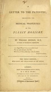 Tapa de A letter to the patentee concerning the medical properties of the fleecy hosiery