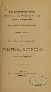 Tapa de The past and the present of political economy
