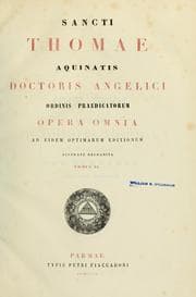 Tapa de Sancti Thomae Aquinatis Doctoris Angelici ordinis praedicatorum Opera omnia