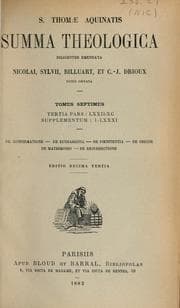 Tapa de S. Thomae Aquinatis Summa theologica