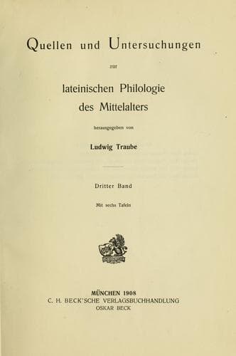 Tapa de Die Gedichte des Paulus Diaconus