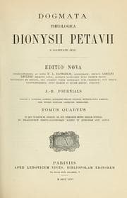 Tapa de Dogmata theologica Dionysii Petavii e Societate Jesu