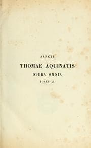 Tapa de Sancti Thomae Aquinatis Doctoris Angelici ordinis praedicatorum Opera omnia