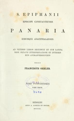 Tapa de Corporis haereseologici