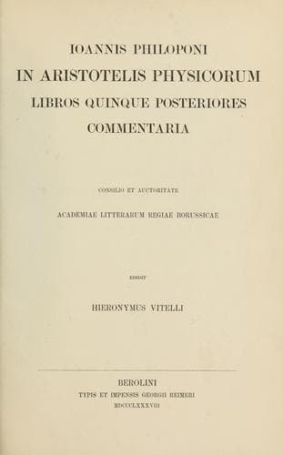 Tapa de In Aristotelis Physicorum libros VIII ...