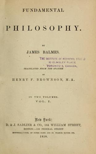 Tapa de Fundamental philosophy