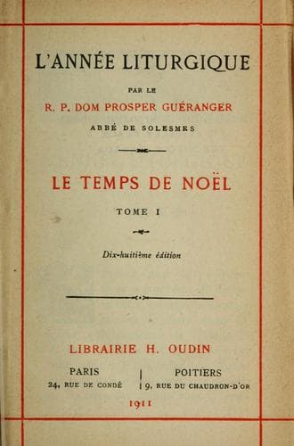 Tapa de L'Année liturgique