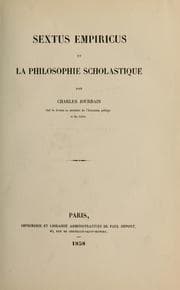 Tapa de Sextus Empiricus et la philosophie scholastique