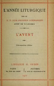 Tapa de L'Année liturgique