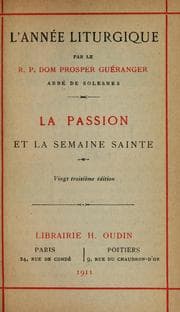 Tapa de L'Année liturgique