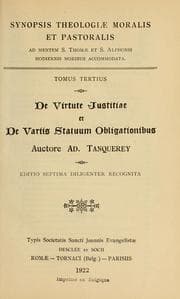Tapa de Synopsis theologiae moralis et pastoralis