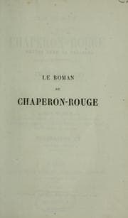Tapa de Le roman du Chaperon-Rouge