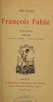 Tapa de Poésies, 1888-1892
