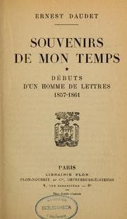 Tapa de Souvenirs de mon temps