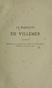 Tapa de Le marquis de Villemer