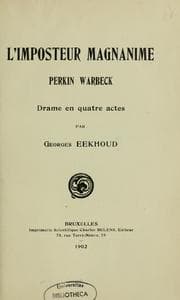 Tapa de L'imposteur magnanime Perkin Warbeck