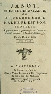 Tapa de Janot chez le dégraisseur, ou, A quelque chose malheur est bon