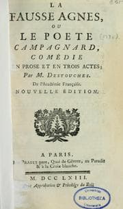 Tapa de La fausse Agnes, ou, Le poète campagnard