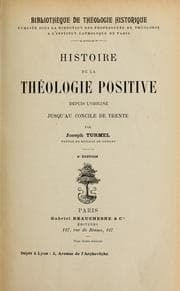 Tapa de Histoire de la théologie positive