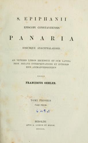 Tapa de Corporis haereseologici