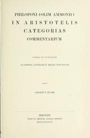 Tapa de In Aristotelis Categoriae commentarium ...