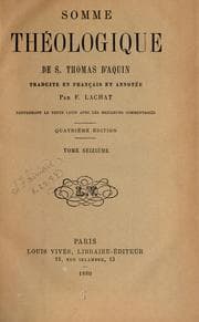 Tapa de Somme Theologique de S. Thomas D'Aquin