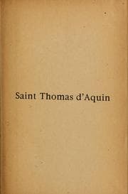 Tapa de Saint Thomas d'Aquin