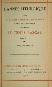 Tapa de L'Année liturgique
