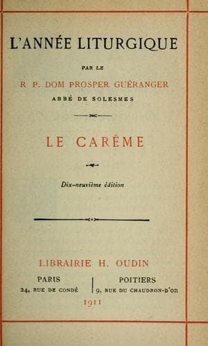 Tapa de L'Année liturgique